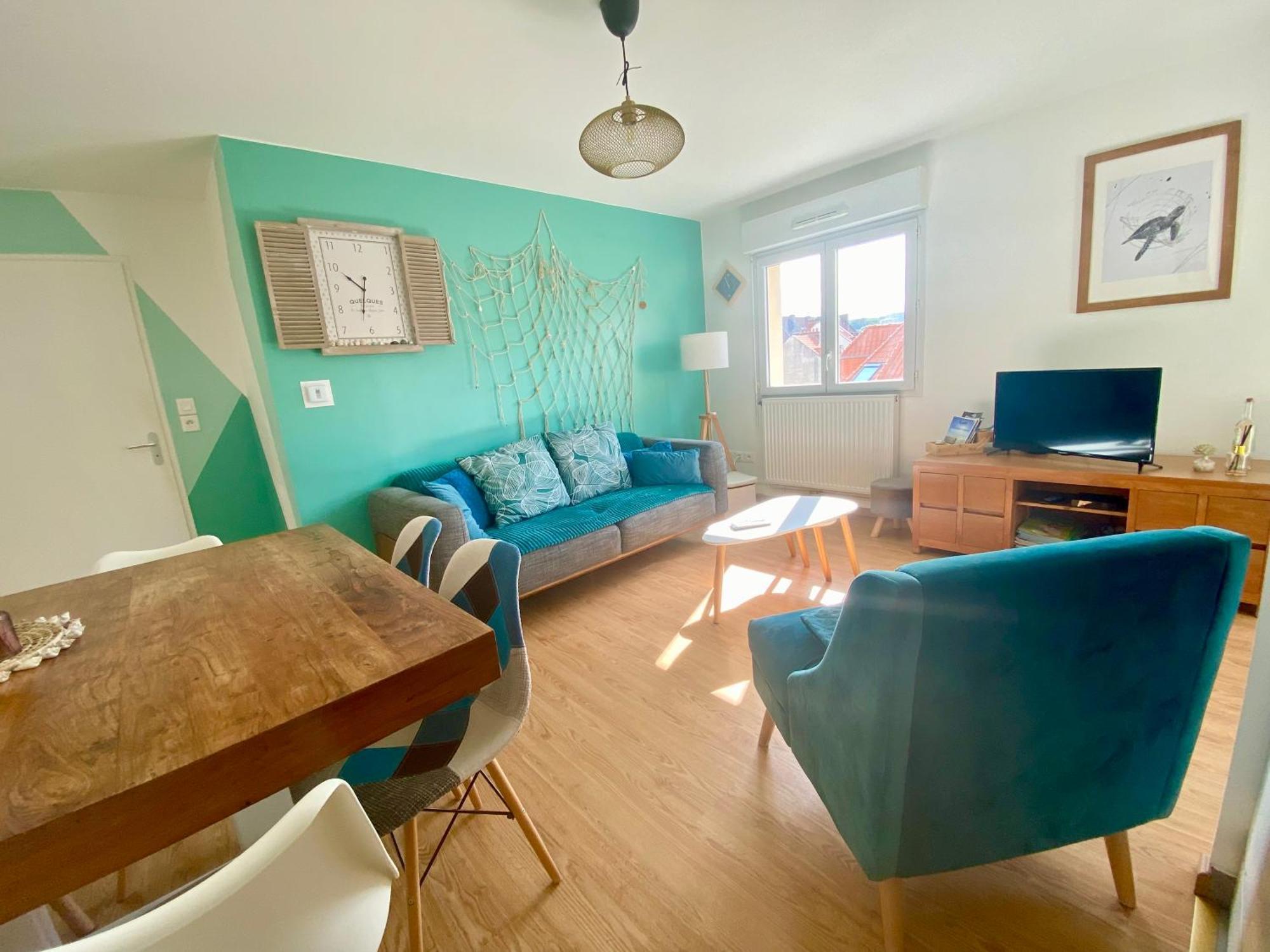 Fl'Heurt De Mer Appartement Au Pied De La Plage, Vue Mer Le Portel Esterno foto